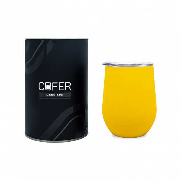 Набор Cofer Tube софт-тач CO12s black, желтый с логотипом в Белгороде заказать по выгодной цене в кибермаркете AvroraStore