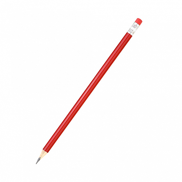 Карандаш Largo с цветным корпусом - Красный PP с логотипом в Белгороде заказать по выгодной цене в кибермаркете AvroraStore
