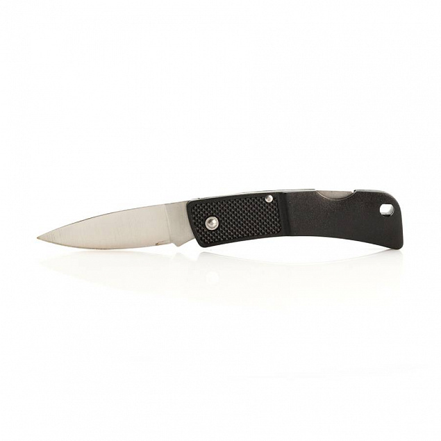 BOMBER Нож складной, нержавеющая сталь, черный с логотипом в Белгороде заказать по выгодной цене в кибермаркете AvroraStore