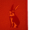 Плед Stereo Bunny, красный с логотипом в Белгороде заказать по выгодной цене в кибермаркете AvroraStore