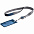Чехол для пропуска с лентой и ретрактором Devon, синий с логотипом в Белгороде заказать по выгодной цене в кибермаркете AvroraStore