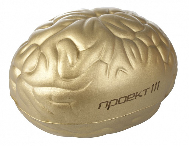 Антистресс «Золотой мозг» с логотипом в Белгороде заказать по выгодной цене в кибермаркете AvroraStore