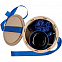 Коробка Drummer, круглая, с синей лентой с логотипом в Белгороде заказать по выгодной цене в кибермаркете AvroraStore