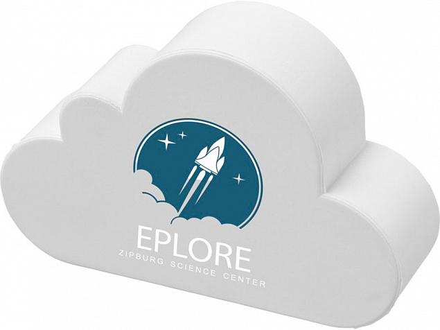 Антистресс Caleb cloud, белый с логотипом в Белгороде заказать по выгодной цене в кибермаркете AvroraStore