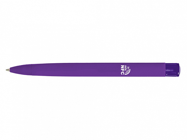Ручка пластиковая шариковая трехгранная «Trinity K transparent Gum» soft-touch с чипом передачи информации NFC с логотипом в Белгороде заказать по выгодной цене в кибермаркете AvroraStore