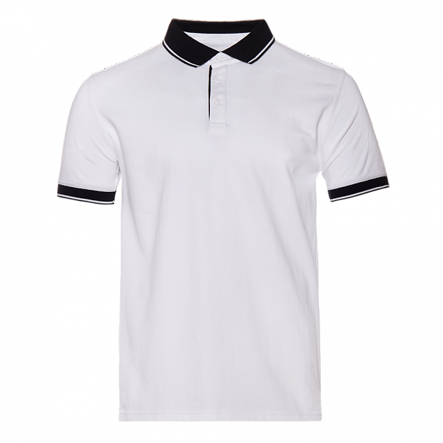 Рубашка поло StanContrast Белый с логотипом в Белгороде заказать по выгодной цене в кибермаркете AvroraStore