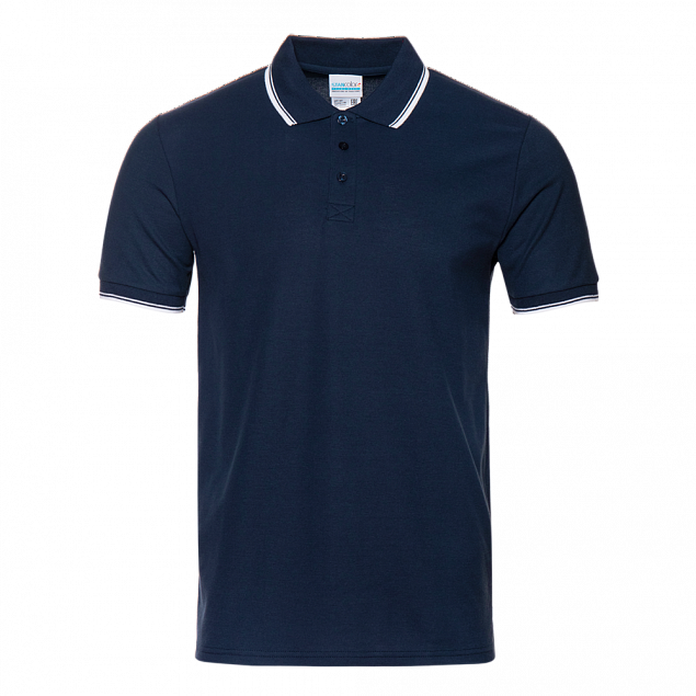 Рубашка поло Рубашка мужская 04T Тёмно-синий с логотипом в Белгороде заказать по выгодной цене в кибермаркете AvroraStore