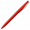Ручка шариковая Pin Soft Touch, красная с логотипом в Белгороде заказать по выгодной цене в кибермаркете AvroraStore