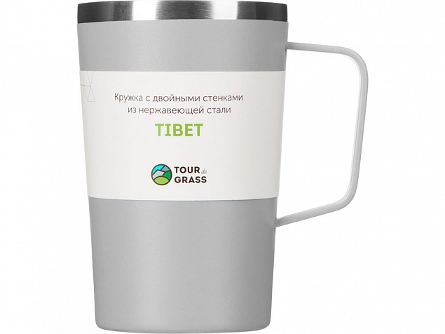 Стальная кружка с двойными стенками и порошковым покрытием «Tibet» с логотипом в Белгороде заказать по выгодной цене в кибермаркете AvroraStore