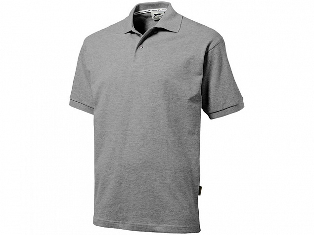 Рубашка поло Forehand мужская, серый с логотипом в Белгороде заказать по выгодной цене в кибермаркете AvroraStore