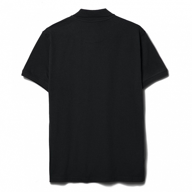 Рубашка поло мужская Virma Stretch, черная с логотипом в Белгороде заказать по выгодной цене в кибермаркете AvroraStore
