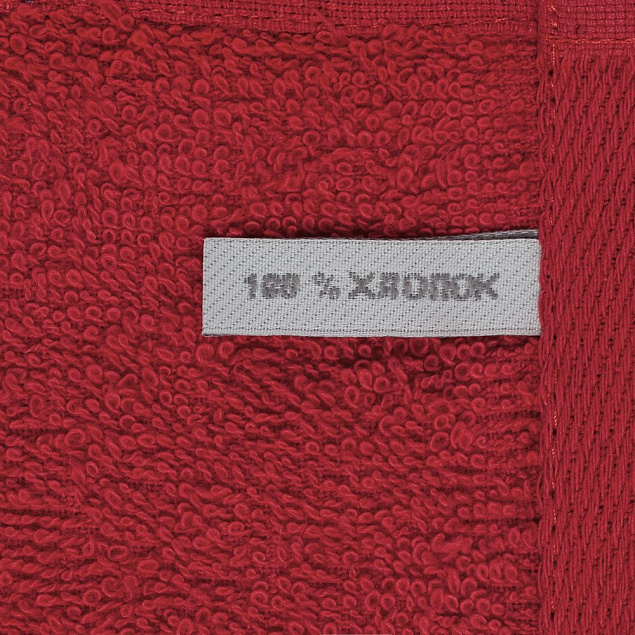 Полотенце Soft Me Light, большое, красное с логотипом в Белгороде заказать по выгодной цене в кибермаркете AvroraStore