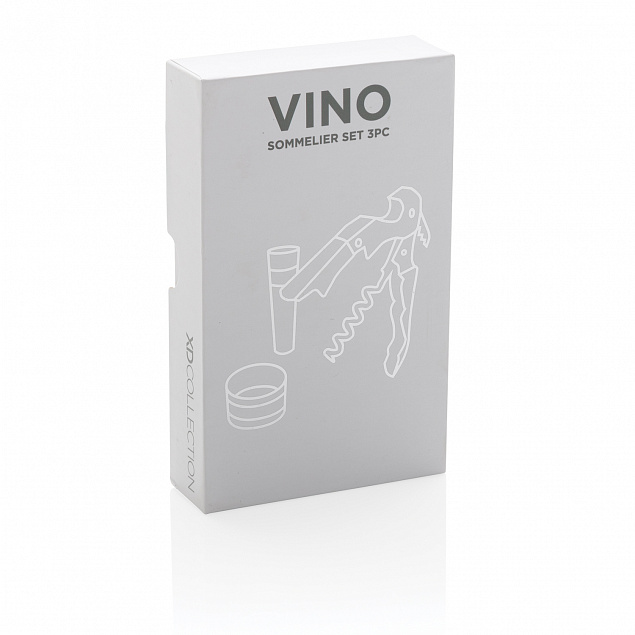 Винный набор сомелье Vino, 3 шт. с логотипом в Белгороде заказать по выгодной цене в кибермаркете AvroraStore