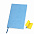 Бизнес-блокнот "Funky", 130*210 мм, темно-синий, голубой форзац, мягкая обложка, в линейку с логотипом в Белгороде заказать по выгодной цене в кибермаркете AvroraStore