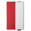Бизнес-блокнот UNI, A5, бело-красный, мягкая обложка, в линейку, черное ляссе с логотипом в Белгороде заказать по выгодной цене в кибермаркете AvroraStore