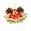 Пластиковое украшение - колокольчики красно-золотистые, красный с логотипом в Белгороде заказать по выгодной цене в кибермаркете AvroraStore