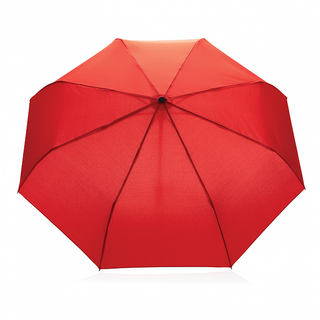 Автоматический зонт Impact из RPET AWARE™ с бамбуковой ручкой, d94 см с логотипом в Белгороде заказать по выгодной цене в кибермаркете AvroraStore