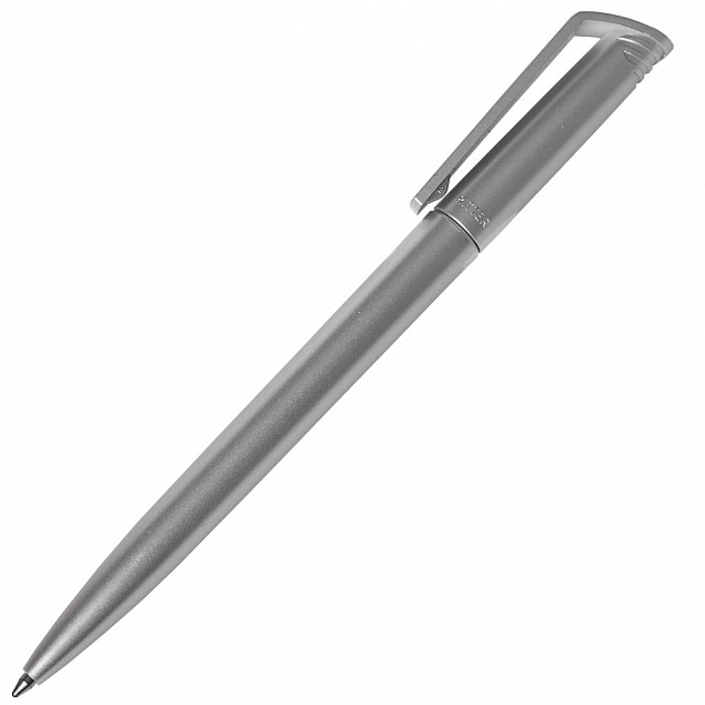Ручка шариковая Flip Silver, серебристая с логотипом в Белгороде заказать по выгодной цене в кибермаркете AvroraStore