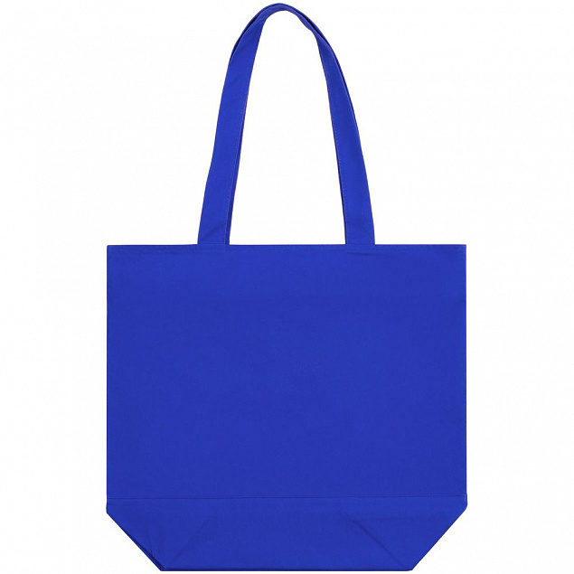 Сумка для покупок на молнии Shopaholic Zip, синяя с логотипом в Белгороде заказать по выгодной цене в кибермаркете AvroraStore