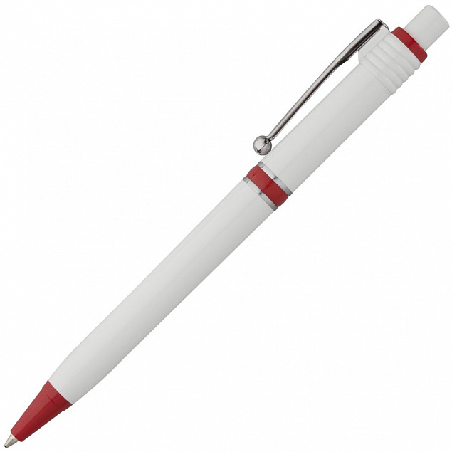Ручка шариковая Raja, красная с логотипом в Белгороде заказать по выгодной цене в кибермаркете AvroraStore