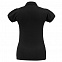 Рубашка поло женская Heavymill черная с логотипом в Белгороде заказать по выгодной цене в кибермаркете AvroraStore