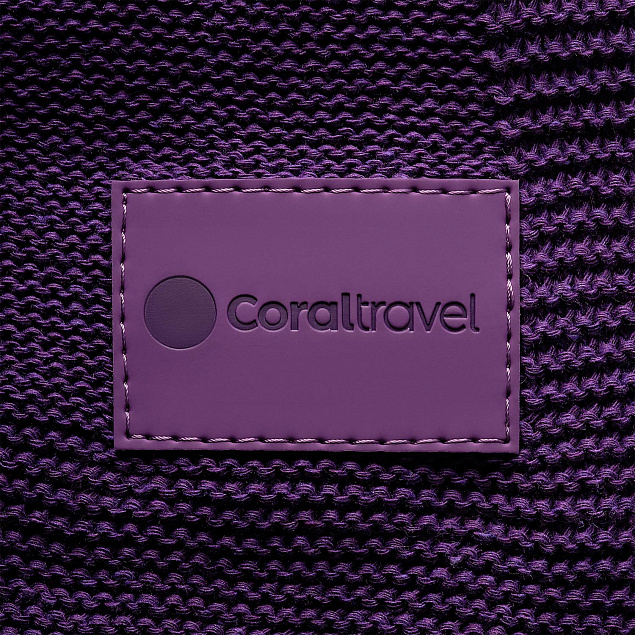 Плед Cella вязаный, фиолетовый (без подарочной коробки) с логотипом в Белгороде заказать по выгодной цене в кибермаркете AvroraStore