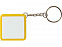 Брелок-рулетка, 1 м., белый/желтый с логотипом в Белгороде заказать по выгодной цене в кибермаркете AvroraStore