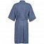 Халат вафельный мужской Boho Kimono, синий с логотипом в Белгороде заказать по выгодной цене в кибермаркете AvroraStore