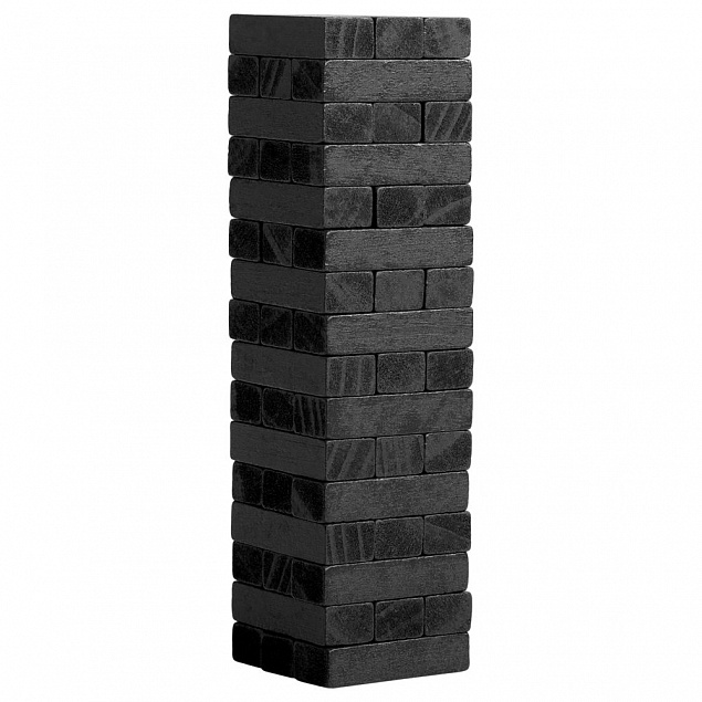 Игра «Деревянная башня мини», черная с логотипом в Белгороде заказать по выгодной цене в кибермаркете AvroraStore
