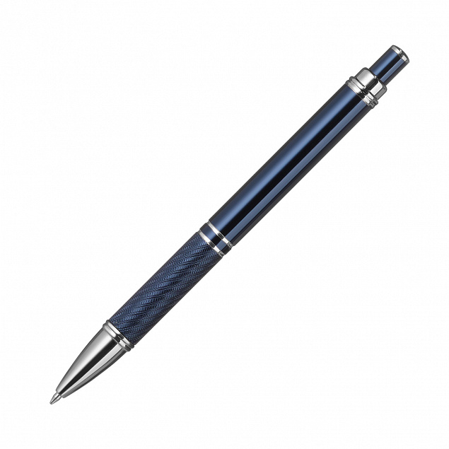 Шариковая ручка Crocus, синяя с логотипом в Белгороде заказать по выгодной цене в кибермаркете AvroraStore
