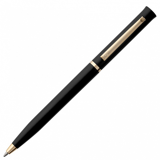 Ручка шариковая Euro Gold, черная с логотипом в Белгороде заказать по выгодной цене в кибермаркете AvroraStore