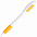 X-5, ручка шариковая, желтый классик/белый, пластик с логотипом в Белгороде заказать по выгодной цене в кибермаркете AvroraStore