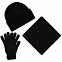 Шапка Urban Flow, черная с логотипом в Белгороде заказать по выгодной цене в кибермаркете AvroraStore