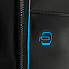 Сумка с отделением для ноутбука Piquadro Blue Square, черная с логотипом в Белгороде заказать по выгодной цене в кибермаркете AvroraStore