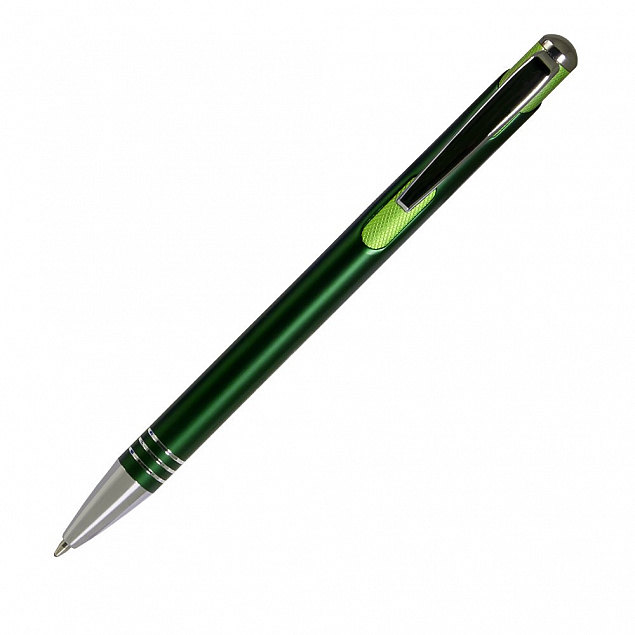 Шариковая ручка Bello, зеленая с логотипом в Белгороде заказать по выгодной цене в кибермаркете AvroraStore