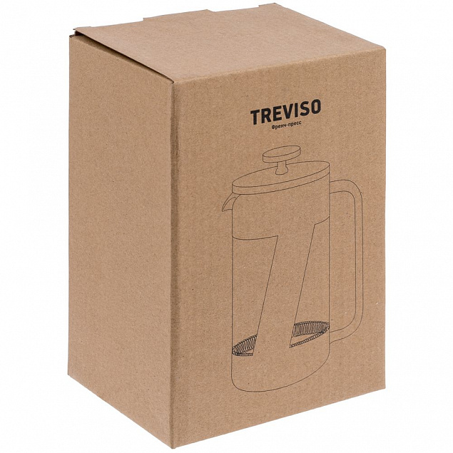 Френч-пресс Treviso с логотипом в Белгороде заказать по выгодной цене в кибермаркете AvroraStore