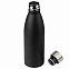 Термобутылка вакуумная герметичная, Fresco, 500 ml, черная с логотипом в Белгороде заказать по выгодной цене в кибермаркете AvroraStore