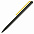 Шариковая ручка GrafeeX в чехле, черная с желтым с логотипом в Белгороде заказать по выгодной цене в кибермаркете AvroraStore