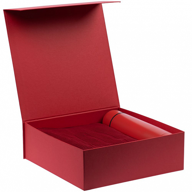 Коробка Quadra, красная с логотипом в Белгороде заказать по выгодной цене в кибермаркете AvroraStore
