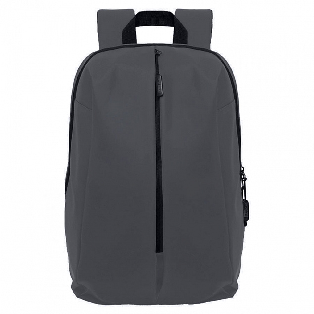Рюкзак "Go", серый, 41 х 29 х15,5 см, 100% полиуретан  с логотипом в Белгороде заказать по выгодной цене в кибермаркете AvroraStore