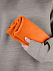 Флисовый плед Warm&Peace, оранжевый с логотипом в Белгороде заказать по выгодной цене в кибермаркете AvroraStore