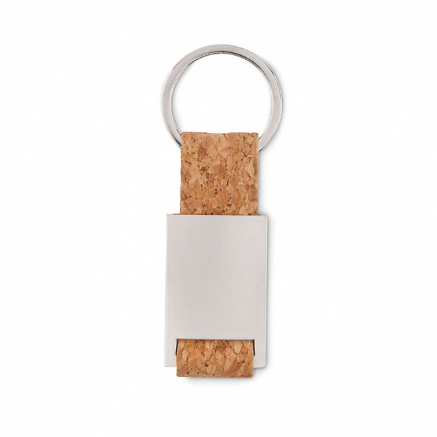 Кольцо для ключей с пробковой т с логотипом в Белгороде заказать по выгодной цене в кибермаркете AvroraStore