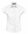 Рубашка женская с коротким рукавом EXCESS, белая с логотипом в Белгороде заказать по выгодной цене в кибермаркете AvroraStore