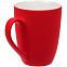 Кружка Good Morning с покрытием софт-тач, ярко-красная с логотипом в Белгороде заказать по выгодной цене в кибермаркете AvroraStore