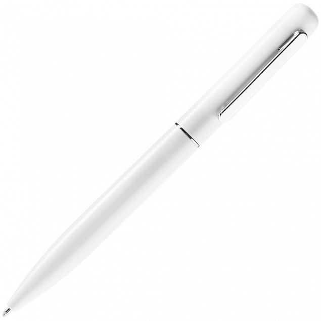 Ручка шариковая Scribo, матовая белая с логотипом в Белгороде заказать по выгодной цене в кибермаркете AvroraStore