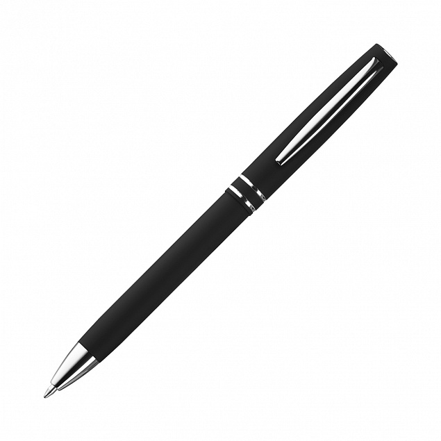 Шариковая ручка Consul, черная с логотипом в Белгороде заказать по выгодной цене в кибермаркете AvroraStore