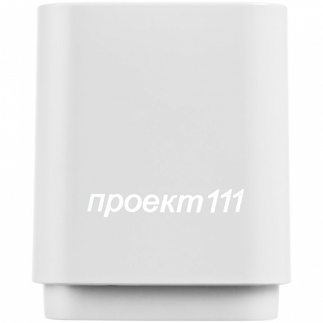 Беспроводная колонка с подсветкой логотипа Glim, белая с логотипом в Белгороде заказать по выгодной цене в кибермаркете AvroraStore
