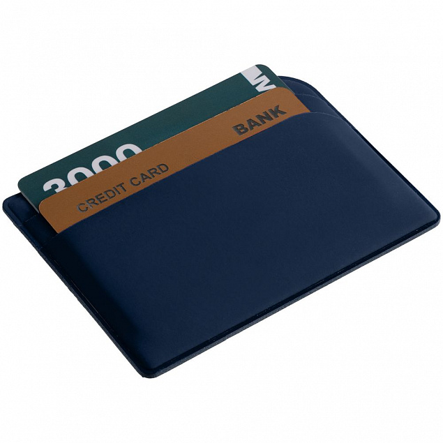 Чехол для карточек Dorset, синий с логотипом в Белгороде заказать по выгодной цене в кибермаркете AvroraStore