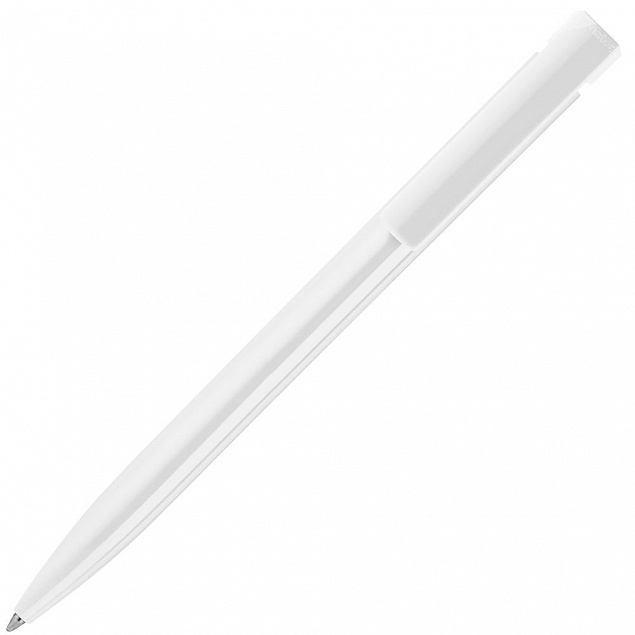 Ручка шариковая Liberty Polished, белая с логотипом в Белгороде заказать по выгодной цене в кибермаркете AvroraStore