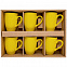 Набор кружек Good Morning c покрытием софт-тач, желтый с логотипом в Белгороде заказать по выгодной цене в кибермаркете AvroraStore